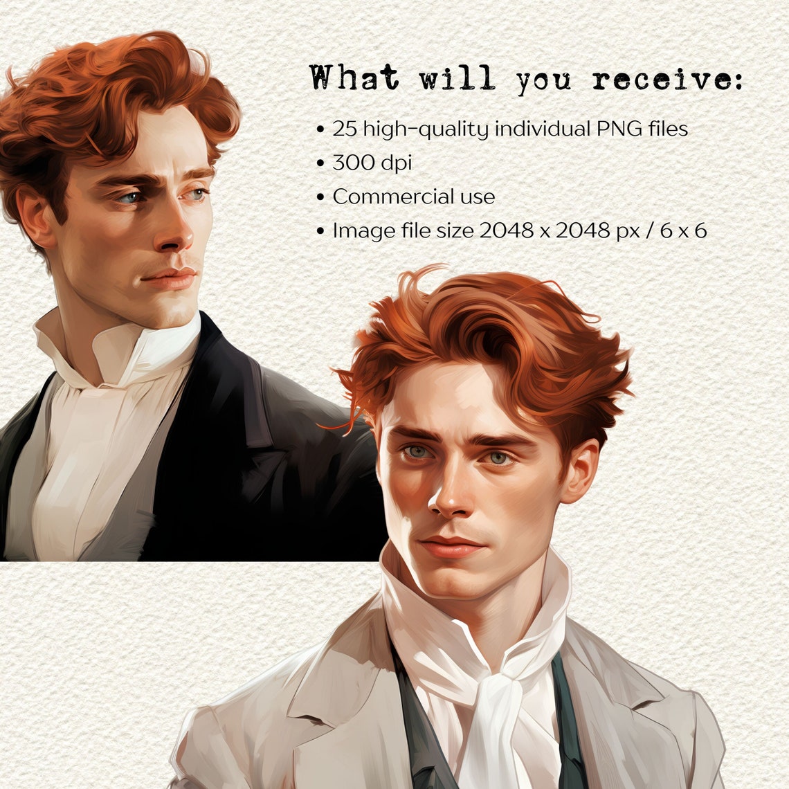 Dark Academia Clipart Victorian Men Clipart Handsome Men Junk