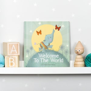 Welcome To The World Gift Book Keepsake Gift New Baby Baby Shower Christmas Stocking Filler Cute Elephant Book for Baby image 4