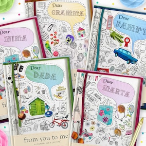 Personalised Guided Memory Journal | Any Name | For Family | Keepsake Journal | Gift For Parents | Birthday Gift For Grandad | Sentimental