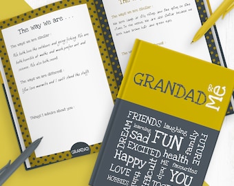 Grandad & Me A fun interactive journal for children and grandfathers | Getting children and grandparents writing together | Christmas Gift