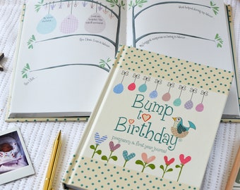 Bump to Birthday | Keepsake Pregnancy Fact Book | Memory Journal | Mum To Be Gift | New Parent Gift | Pregnancy Diary | First Year Baby Book