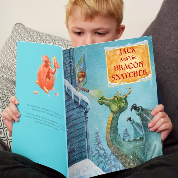 Personalised The Dragon Snatcher Picture Book | An enchanting tale filled with dragons & wizards | *Made To Order*