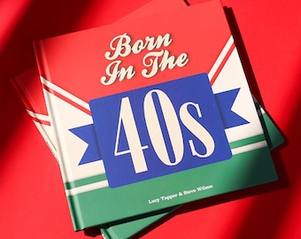 Father's Day Gift Born In The 40s Gift Book | Growing up in the 1950s | 40s Nostalgia | Birthday Gift Ideas | 40s Book 80th Gift For Him