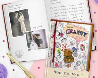 Granny Memory Journal | Keepsake Gift | For Granny | Christmas Gift | Reflection Book | Handwritten Memories To Cherish For a Lifetime