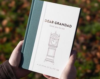 Dear Grandad Memory Journal | Keepsake Timeless Gift | For Grandad Father's Day Gift | Reflection Book | Memory Book | Sentimental Gift