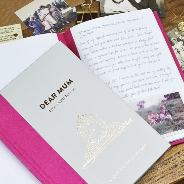 Dear Mum Memory Journal | Keepsake Timeless Gift | For Mum | Christmas Gift | Reflection Book