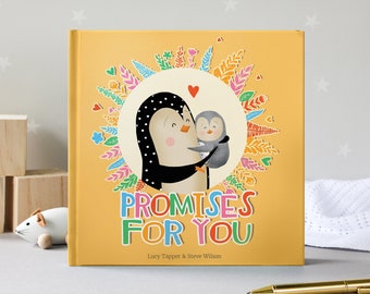 Promises For You | Children's Gift Book | Gift for New Baby | Baby Shower | Birth | New Parents | Cute Penguin Design | UK Version