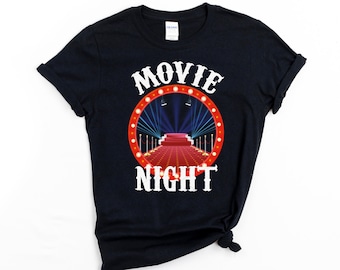 Movie Night Shirt, Movie Night Party, Movie Night Birthday Party, Movie Party, Movie Night Gift Box, Movie Night Birthday Shirt