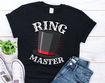 Camisa Ringmaster, Fiesta temática de circo, Camisas familiares de circo, Camisas de circo, Fiesta de circo, Camiseta de circo, Ringmaster mamá y papá