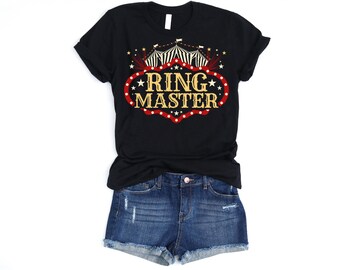 Camisa Ringmaster, Fiesta temática de circo, Camisas familiares de circo, Camisas de circo, Fiesta de circo, Camiseta de circo, Ringmaster mamá y papá
