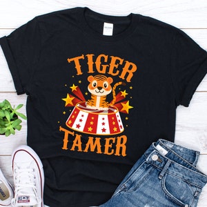 Tiger Tamer Tshirt, Tiger Tamer Costume, Circus Tiger Costume, Circus Themed Party, Circus Shirts, Circus Outfit, Kids Circus Shirts,