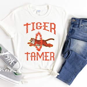 Koszulka Tiger Tamer, Koszulka Tiger, Kostium Tygrysa Cyrkowego, Impreza Cyrkowa, Koszulki Cyrkowe, Artykuły na Imprezę Cyrkową, Koszulki Cyrkowe dla Dzieci,