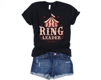 Ring Leader Shirt, Circus Themed Party, Circus Shirts, Circus Birthday Party Shirts, Event Staff Shirt, Event Staff, Circus Staff