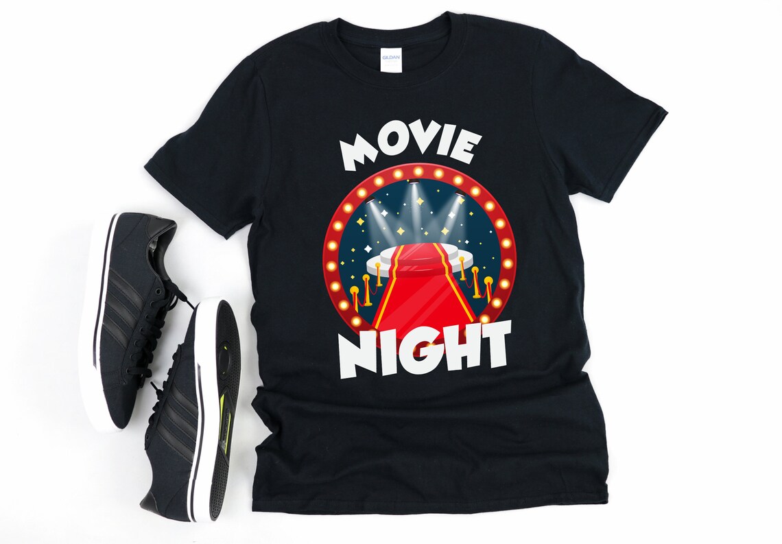 Movie Night Shirt Movie Night Party Movie Night Birthday Etsy