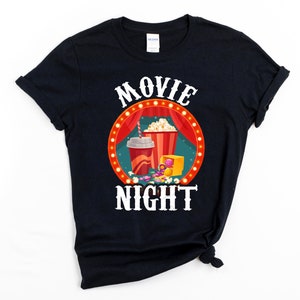 Movie Night Shirt, Movie Night Party, Movie Night Birthday Party, Movie Party, Movie Themed Birthday Shirt, Movie Night Birthday Shirt