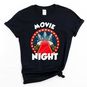 Movie Night Shirt, Movie Night Party, Movie Night Birthday Party, Movie Party, Movie Themed Birthday Shirt, Movie Night Birthday Shirt