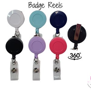 Badge Reels, Nursing Accessory, 360 Rotate Clip, Bead String, Retractable Reel, Badge Reel Clips, Nurse Badge, Beadable Blank, ID Holder