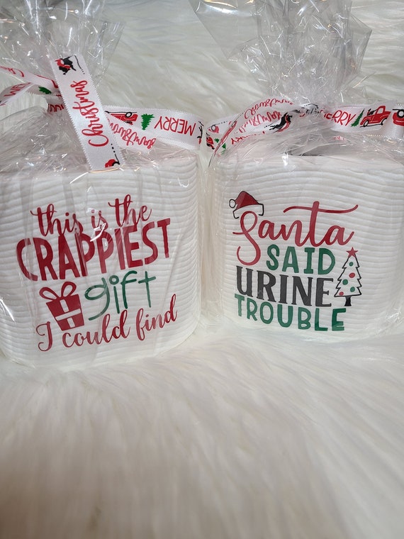 Toilet Paper Christmas Gag Gift White Elephant Funny Etsy