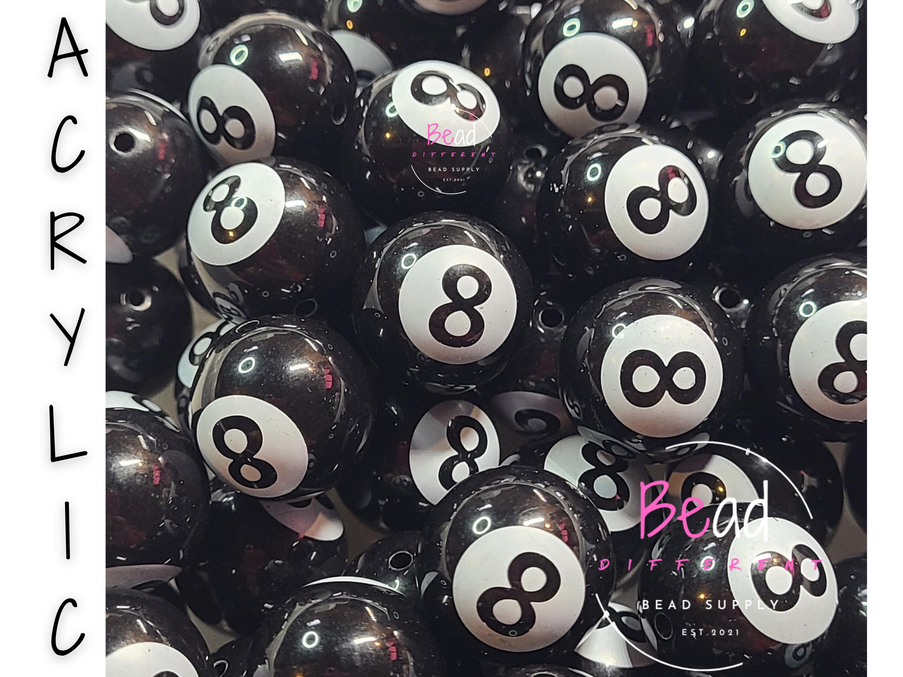 20mm Bubblegum Beads, 8-ball Beads, Chunky Beads, Acrylic Beads 20mm Bubblegum Beads, 8-ball Beads, Chunky Beads, Acrylic Beads