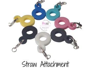 Cup Straw Attachment, Lobster Clasp, Cup Tumbler Charm Accessories, Silicone Pendent, DIY Straw Charm, Straw Decorations, DIY Craft for Kids