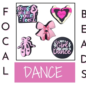 Cuentas de silicona para danza, suministros DIY para mamás bailarinas, adornos para ballet, gimnasia y porristas, accesorios para bolígrafos y portatarjetas con cuentas.