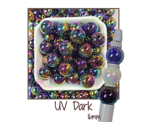 16mm Beads, UV Beads, AB Bubblegum Beads, Dark Beads, Chunky Beads 