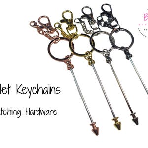Beadable Bars, Keychain Blank, Lobster Clasp Blanks, Key Ring Blank, Bead Chain Blanks, Bead Blanks, Small Bulk Keychains, Bullet Keychains