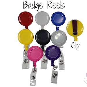 Badge Reels, Nursing Accessory, Clip Badge, Bead String, Retractable Badge Reel, Badge Reel Clips, Nurse Badge, Beadable Blank, ID Holder