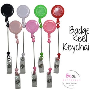 Beadable Blanks, Teacher ID Holder, Keychain Blanks, Retractable Badge, Badge Reel Clip, Nurse Badge, Healthcare ID Reels, Beadable Bars