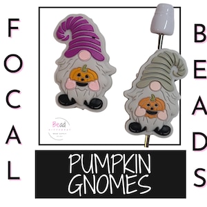 Gnome Beads, Silicone Focal Beads, Halloween Beads, Party Favor Ideas, DIY Craft Beads for Beaded Pens, Spooky Beads, Cup Charm Accessory