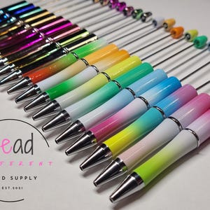 Kralenpennen, bulkpennen, knutselpennen, pennen in bulk, zwarte inktpennen, kraalpennen, chroompennen, ombre pen, veelkleurige doe-het-zelfbenodigdheden