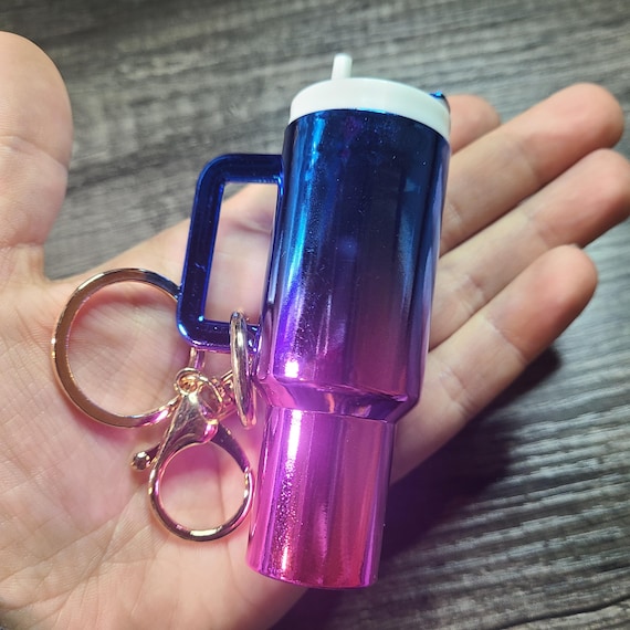 Mini Tumbler Keychain, Lip Balm Small Holder, Multi-colored