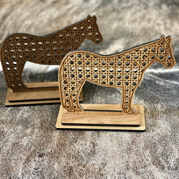 Horse Earring Holder, Wood Equine Jewelry Holder