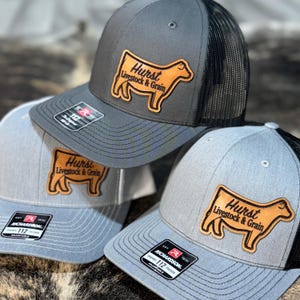 Custom Leather Patch Trucker Hat – Livestock Farm & Ranch