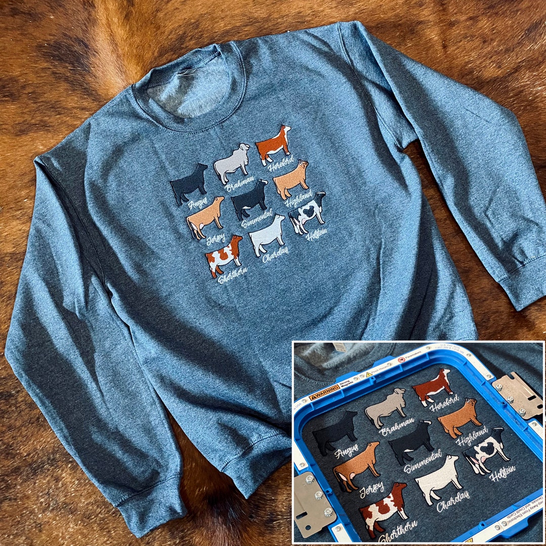 Western Cattle Brands Print Casual Long Sleeve Zip Sweatshirt