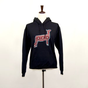 Lamm Lamm Azteken-Hoodie | Schaf-Sweatshirt im Western-Stil