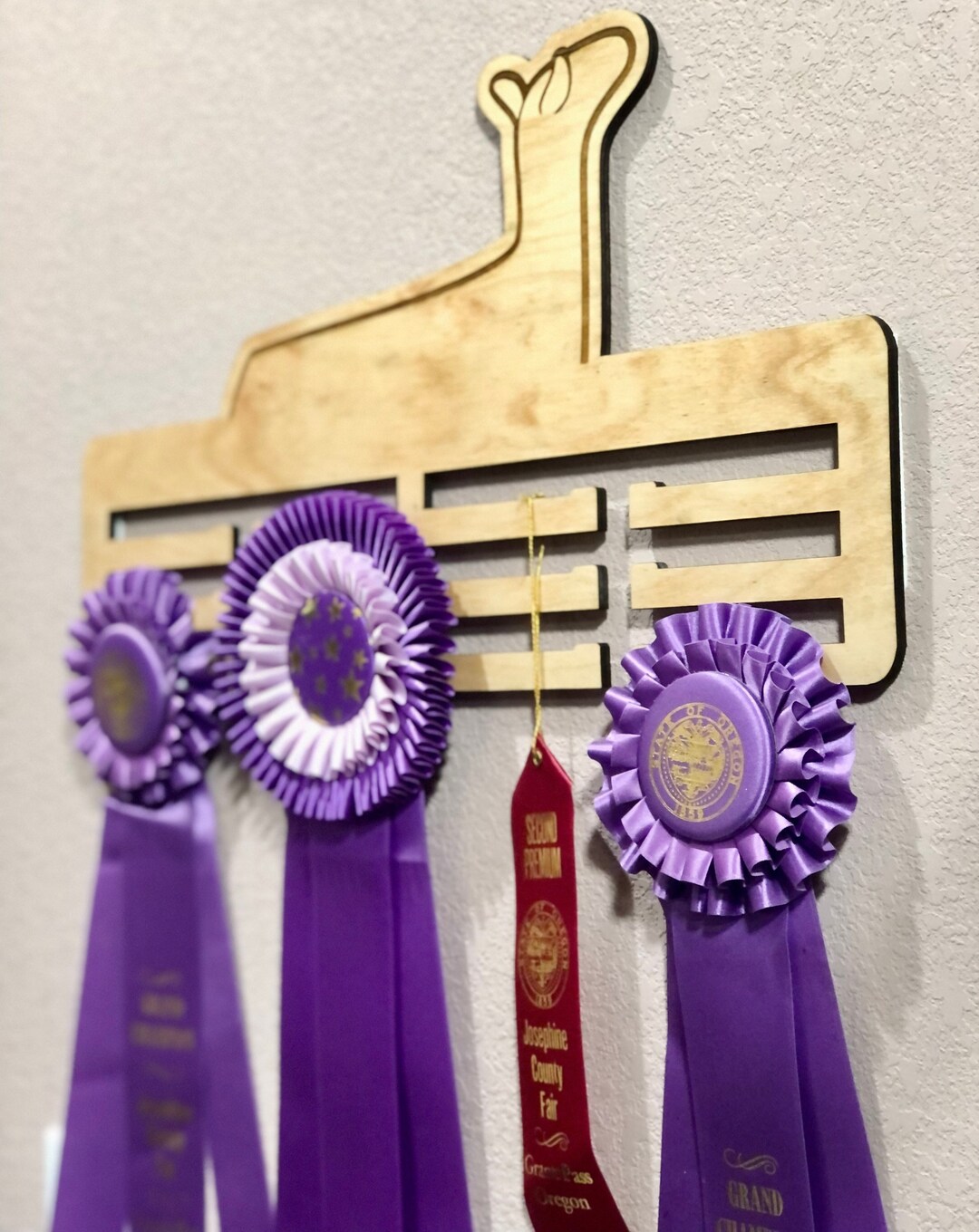 Custom Livestock Ribbon Holders Personalized Sheep Goat Etsy