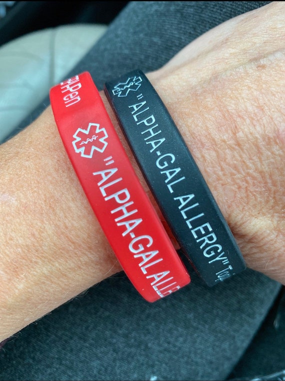 Medical Alert alpha gal Allergy Band Etsy