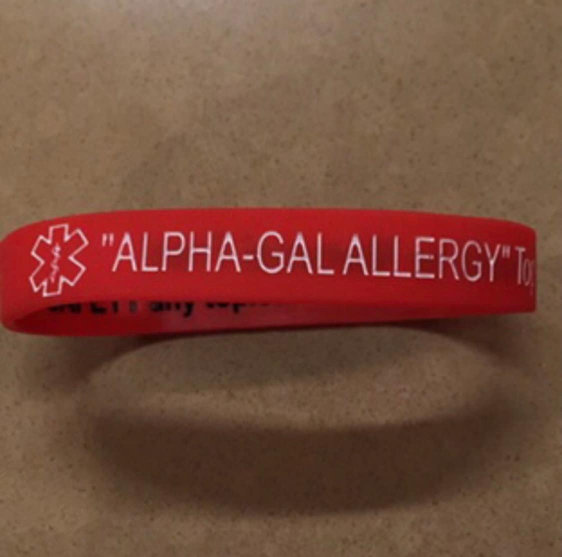 Medical Alert alpha gal Allergy Band Etsy