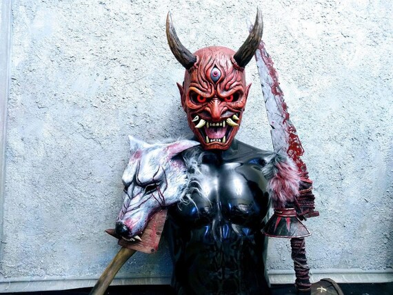 Dbd Dead By Daylight The Oni Mask Etsy