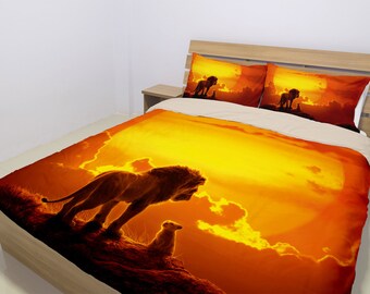 Bicycle Built For Love Lion Giraffe Duvet Cover Animal Etsy