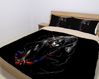 spider man queen size bedding set