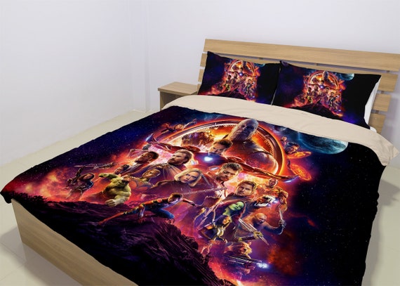 Avengers Bedding Set Avengers Infinity War Duvet Avengers Etsy