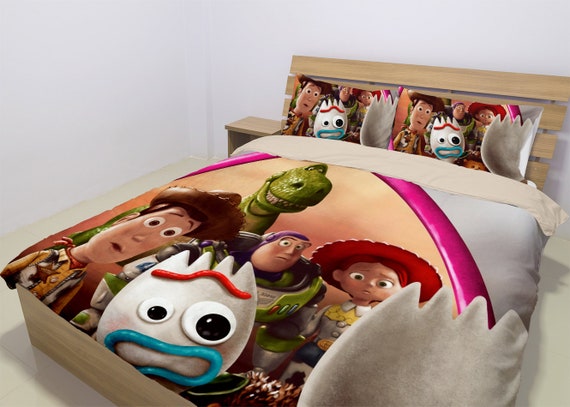 Toy Story 4 Bedding Set Forky Duvet Toy Story 4 Comforter Twin Queen King Sizes Comfortable Home Decor Gift For Birthday Quilt