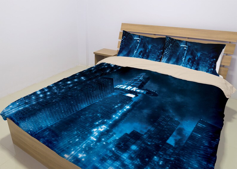 Avengers Bedding Set Avengers Duvet Stark Tower Iron Man Etsy