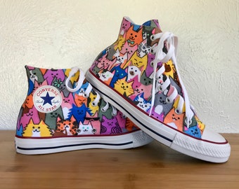 Buecoutes Gangster Cat Canvas Shoes High Top Design Black Sneakers Unisex Style Buecoutes Gangster Cat Canvas Shoes High Top Design Black Sneakers Unisex Style