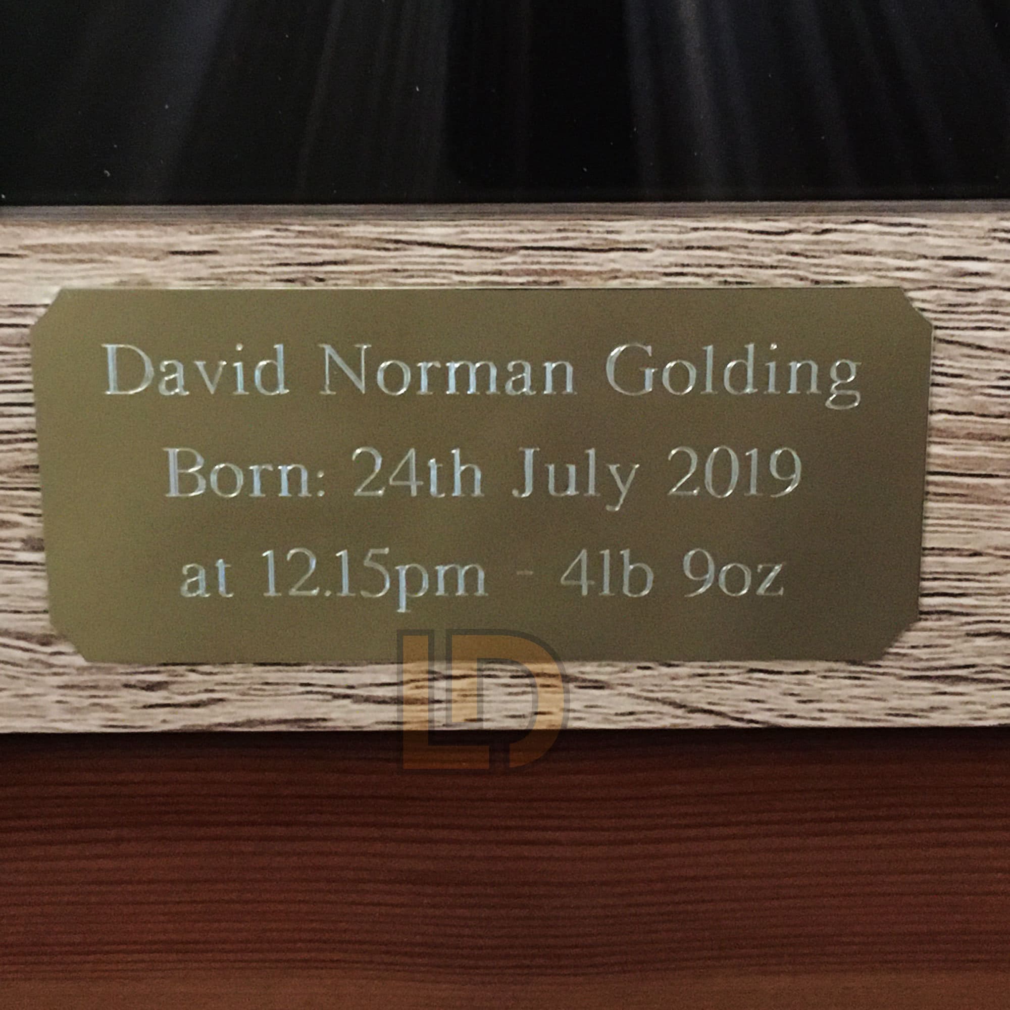 Engraved Plate Gold or Silver Self Adhesive Engraved Plaque Etsy