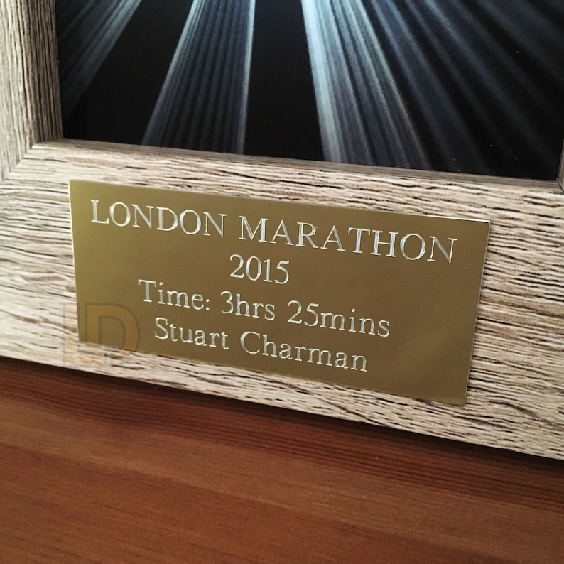 Engraved Plate Gold or Silver Self Adhesive Engraved Plaque Etsy