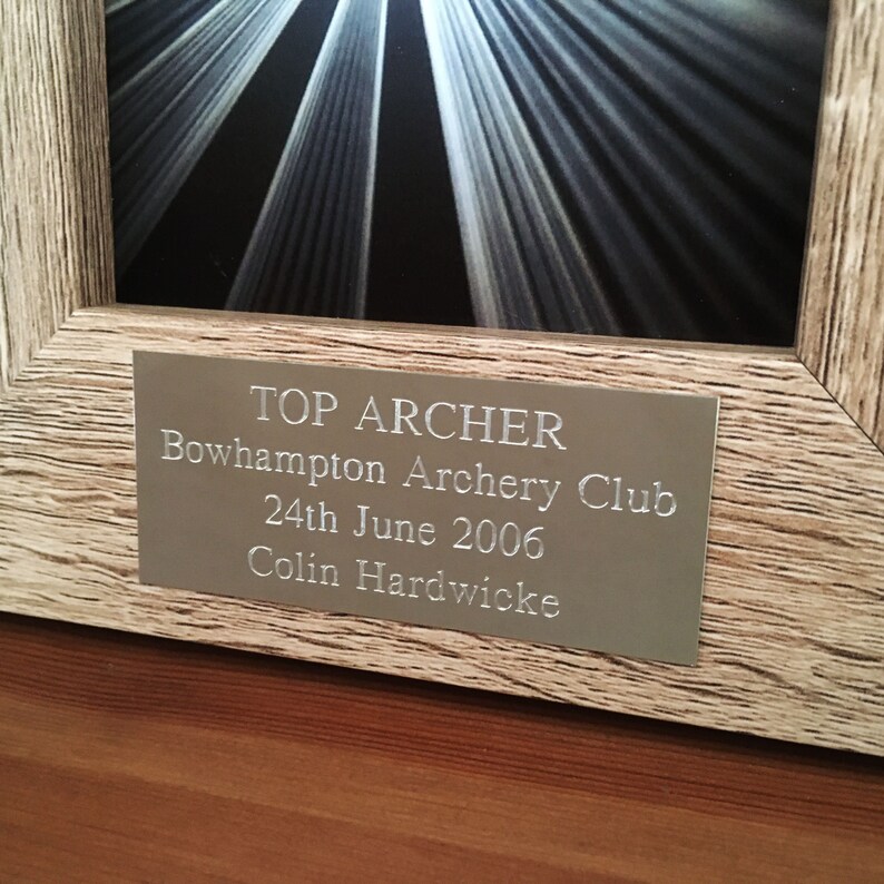 Engraved Plate Gold or Silver Self Adhesive Engraved Plaque Etsy