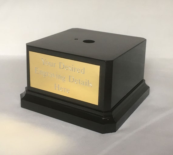 Trophy Base / Plinth Weighted Square Black Trophy Base Ideal Etsy UK